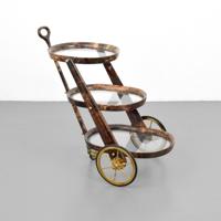 Aldo Tura Goat Skin Bar Cart - Sold for $3,000 on 05-06-2017 (Lot 143).jpg